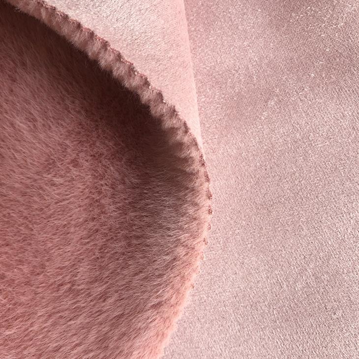 Popular Suede With Faux Mink Fur Fabric