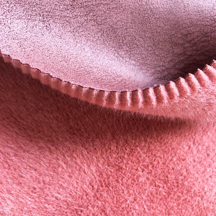 Popular Suede With Faux Mink Fur Fabric